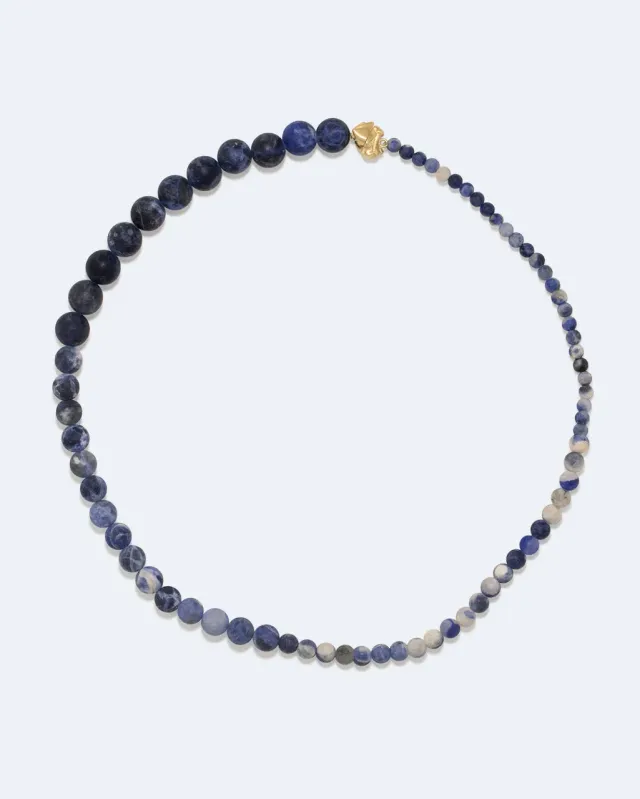 Completedworks Tidelands I collier sodalite vermeil doré