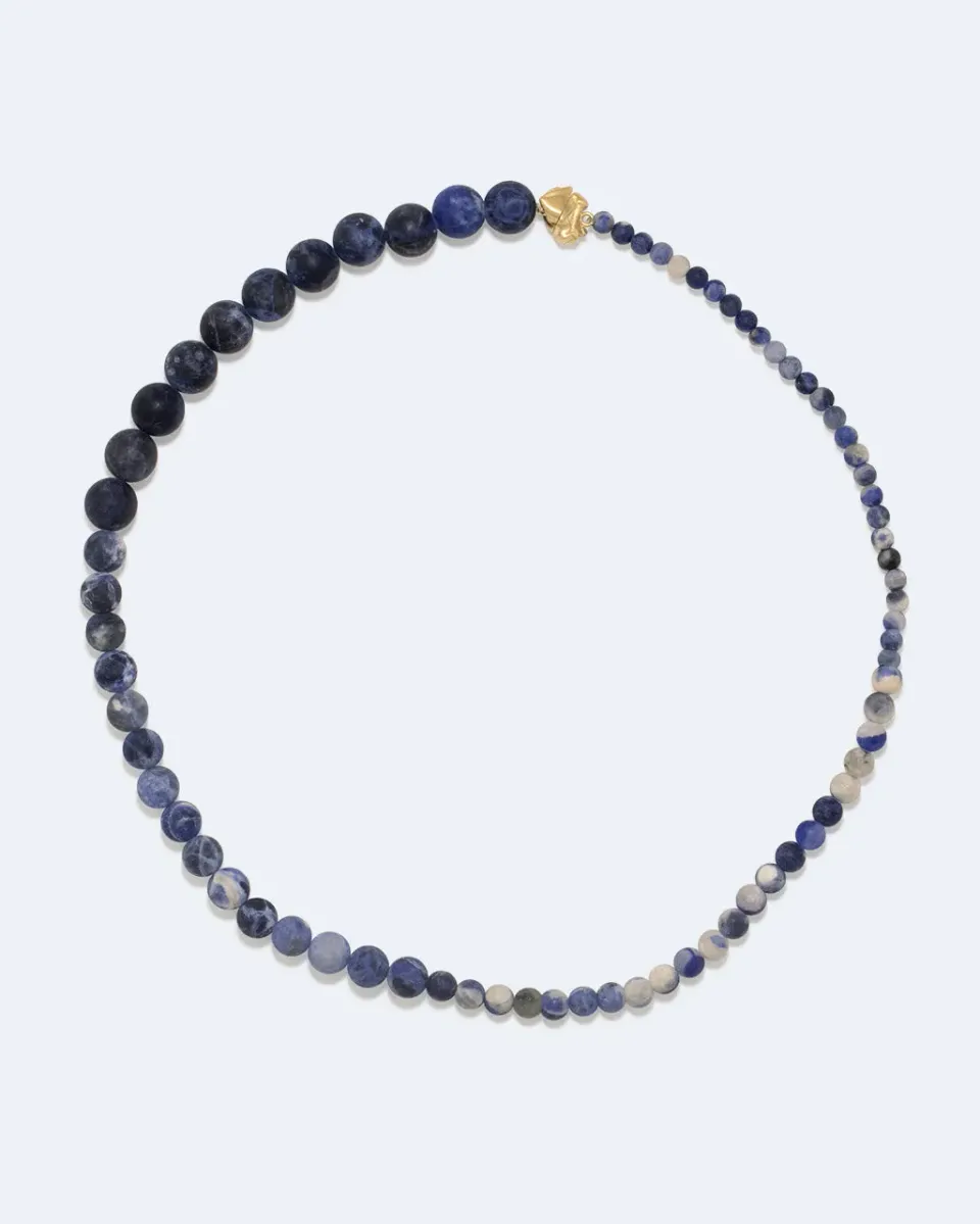Completedworks Tidelands I collier sodalite vermeil doré