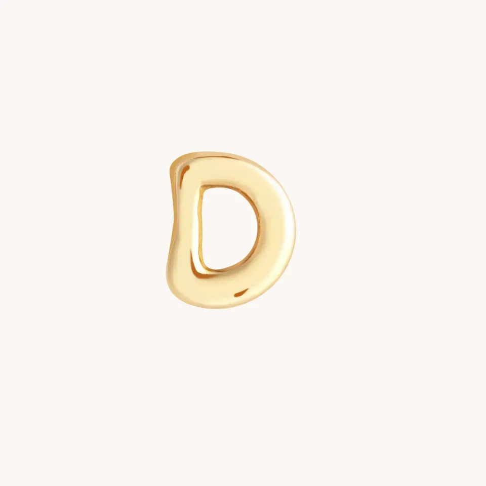 Astrid & Miyu D Initial Click breloque or massif initiale D