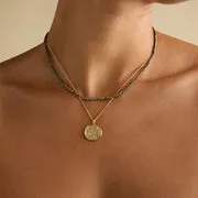 Astrid & Miyu Ironstone collier gemme or 9 carats