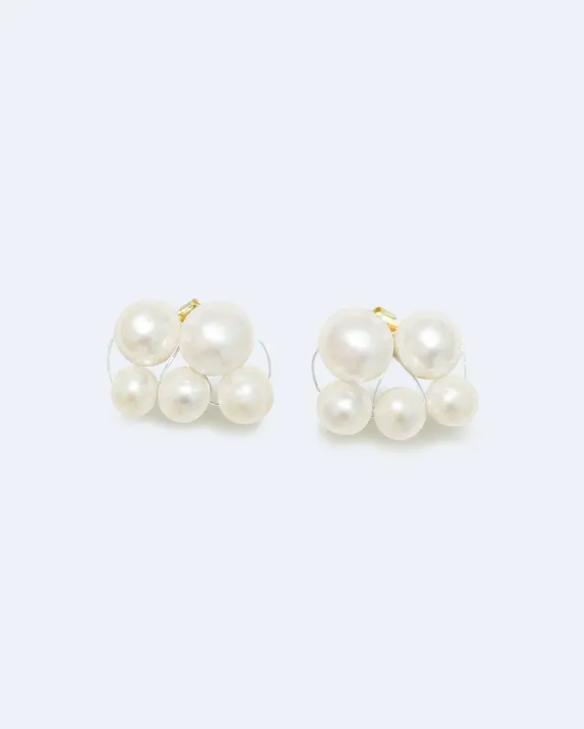 Completedworks Universal Code boucles perles vermeil doré