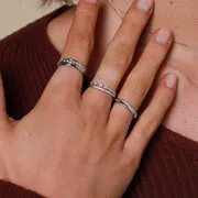 Astrid & Miyu Eternity bague topaze or blanc massif