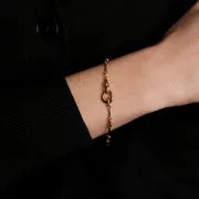 Astrid & Miyu Hardware Chain bracelet doré