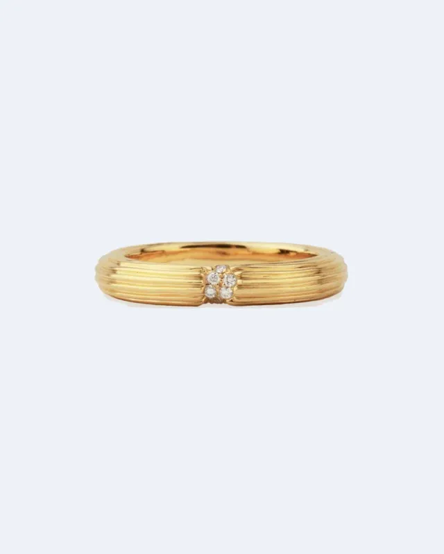 Completedworks Pillar bague diamant or jaune 18 carats