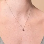 Astrid & Miyu Birthstone collier or blanc grenat janvier