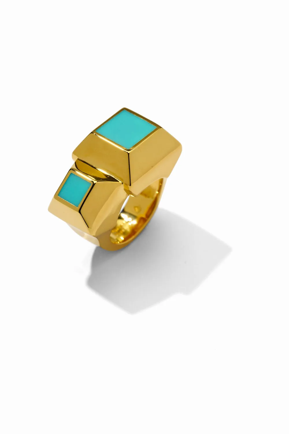 Philippe Ferrandis Kheops Double Ring bague or fin