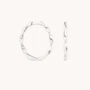 Astrid & Miyu Molten Daith anneau piercing or blanc