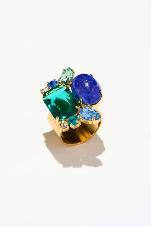 Philippe Ferrandis Baléares bague ajustable Castiglione dorée
