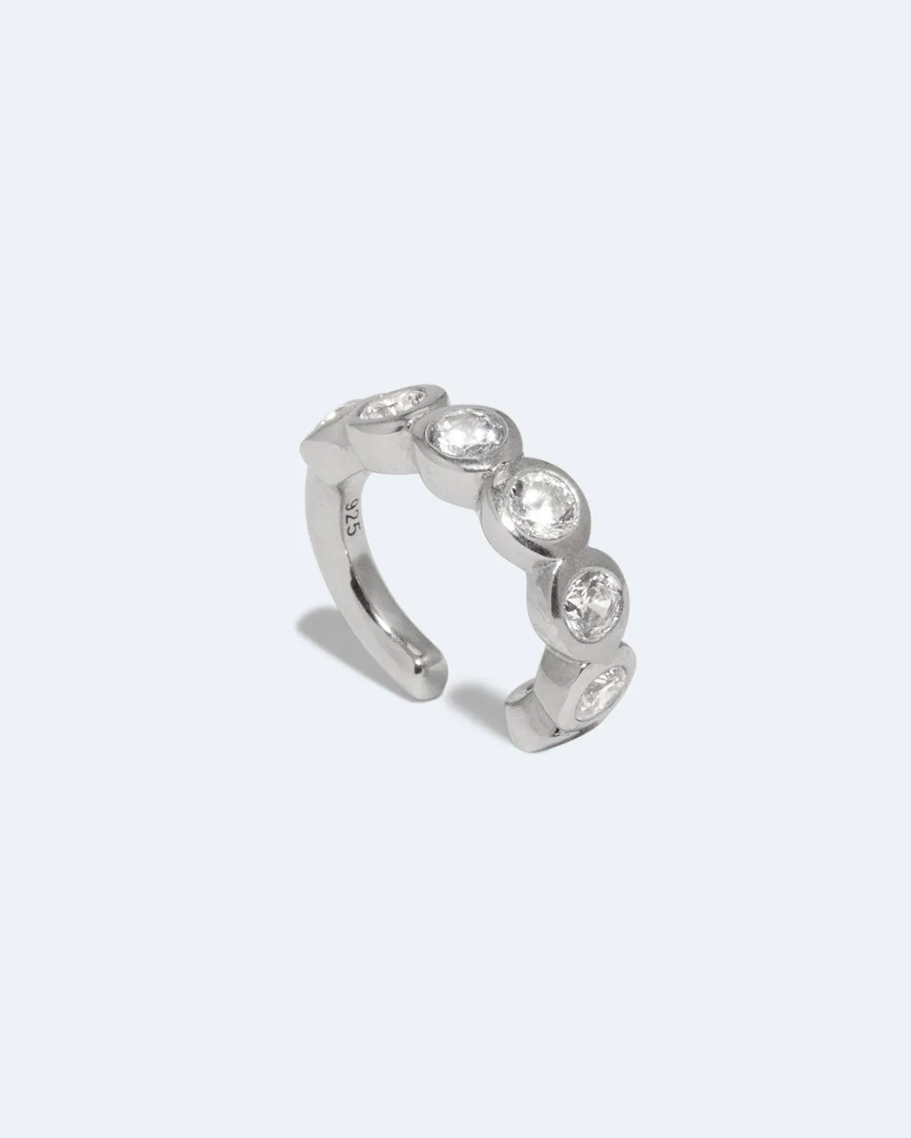 Completedworks Arc earcuff argent zirconia recyclé