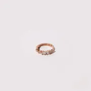 Astrid & Miyu Celestial Crystal Hoop créoles or rose 11,5mm