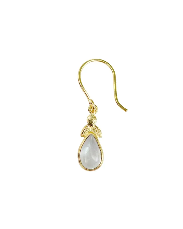 Le Fourbi de Capucine BI30c boucles d'oreilles pierre de lune