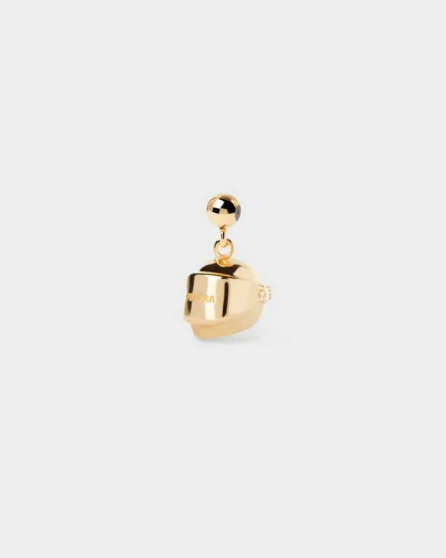 PDPAOLA Helmet charm casque zircon blanc 7 mm