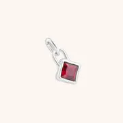 Astrid & Miyu Peridot August charm clip argent