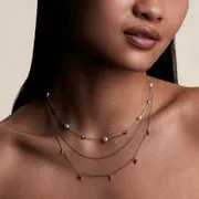 Astrid & Miyu Starfish Double Chain collier argent