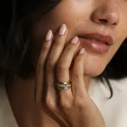 Astrid & Miyu Diamond Eternity bague or massif diamants