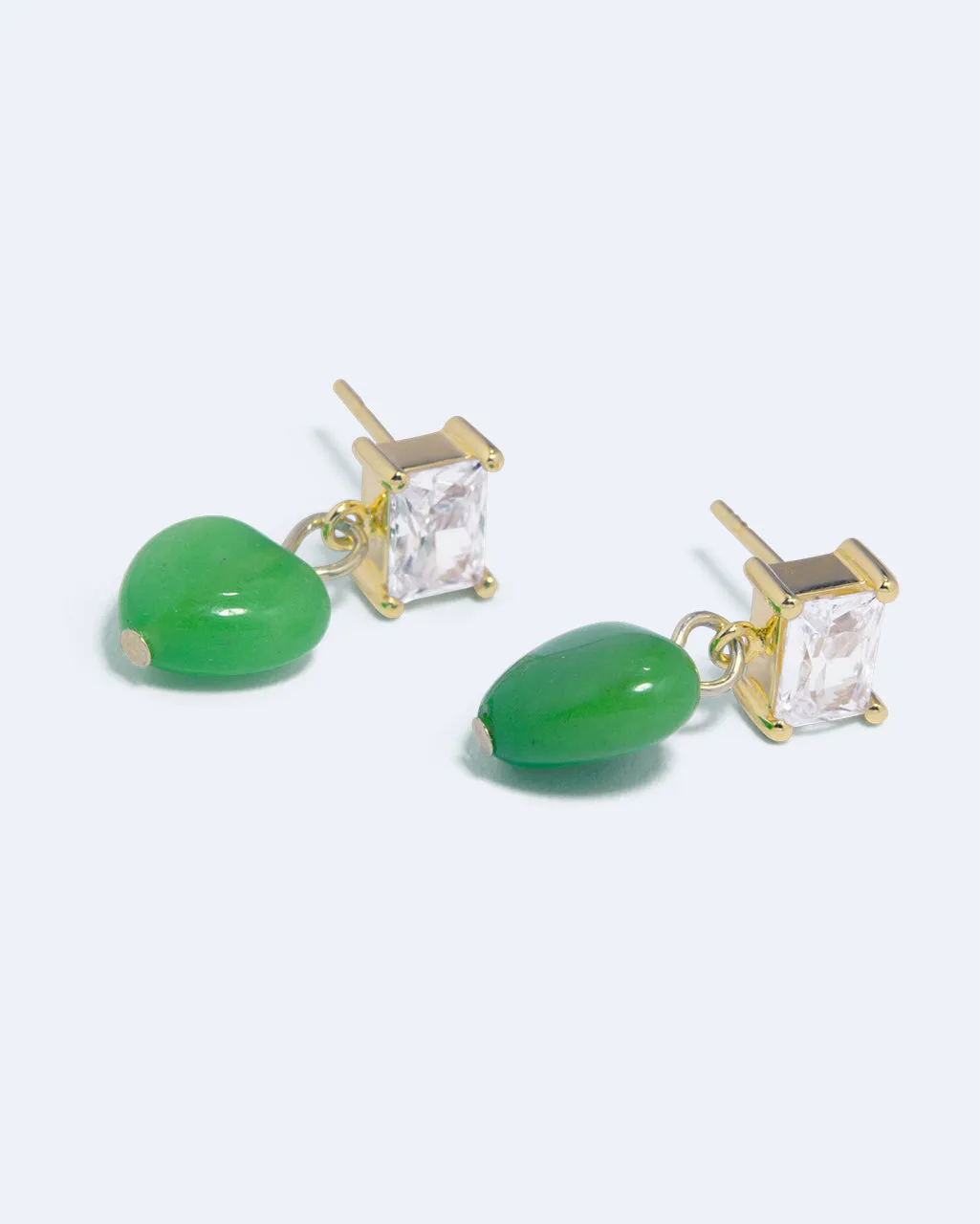 Completedworks Heart's Window boucles d'oreilles coeur vert
