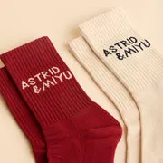 Astrid & Miyu Socks chouchou rose nacré