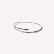 Astrid & Miyu Twist Cuff bracelet argenté