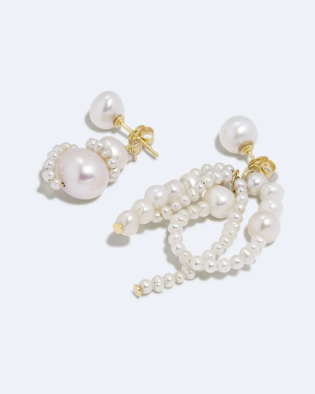 Completedworks Somerset boucles perles vermeil recyclé