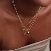 Astrid & Miyu Citrine collier or massif novembre