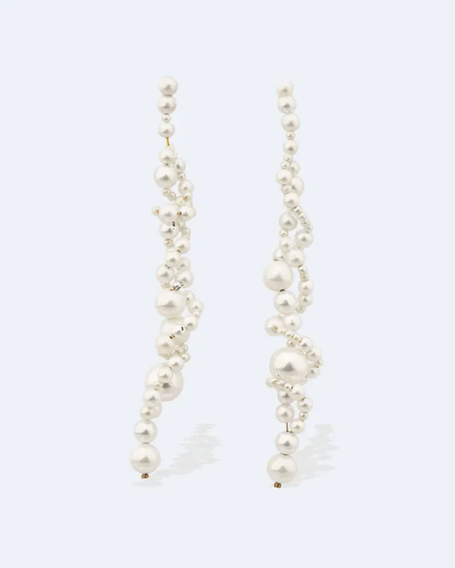 Completedworks Running for the Hills boucles d'oreilles perle vermeil