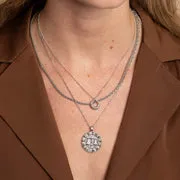Astrid & Miyu Libra Bold Zodiac Collier Balance argent