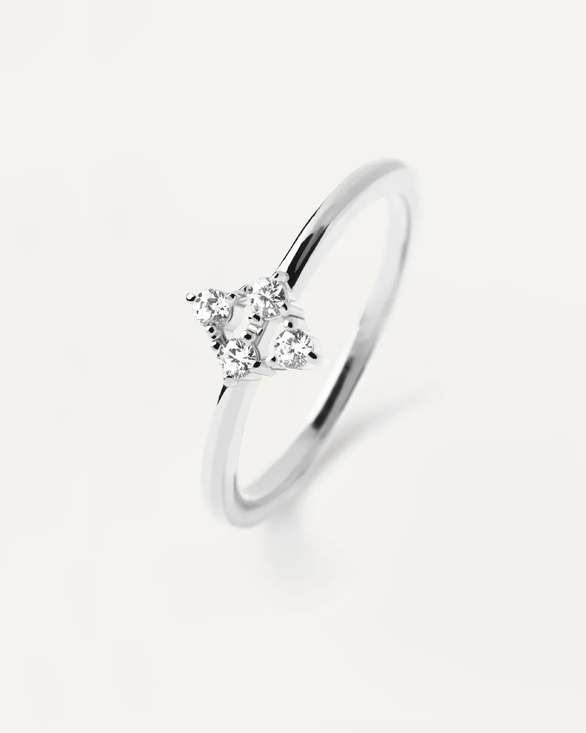 PDPAOLA Arda bague argent zirconia fine
