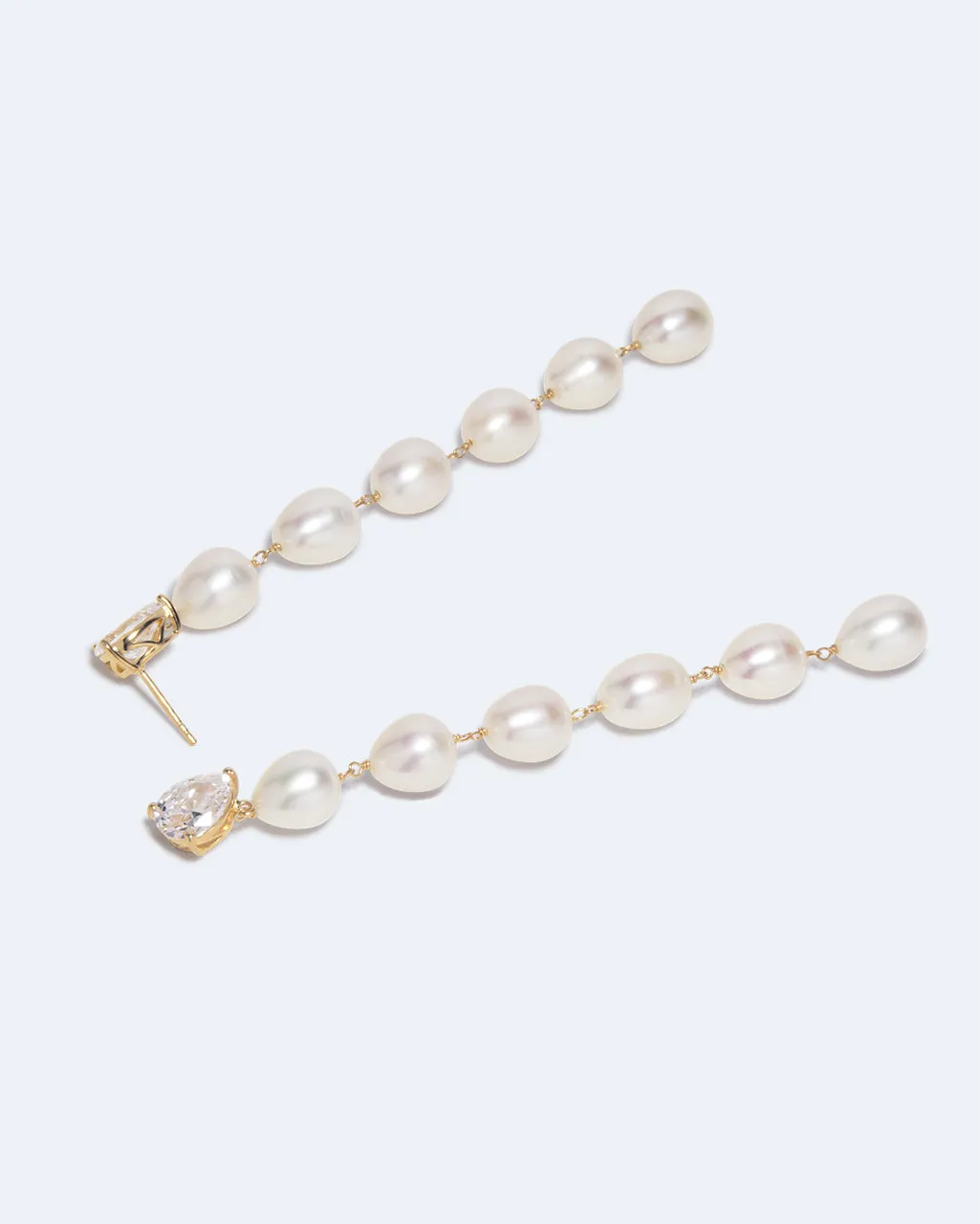 Completedworks Drip Drop boucles d'oreilles perle plaqué or