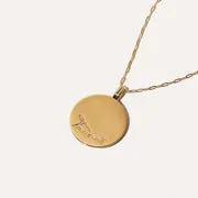 Astrid & Miyu Taurus Bold Zodiac collier doré Taureau