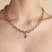 Astrid & Miyu Garnet January breloque clip or grenat