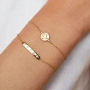 Astrid & Miyu Gémeaux bracelet zodiaque doré