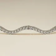 Astrid & Miyu Scalloped Tennis Chain collier argent