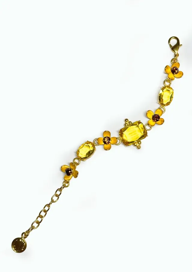 Philippe Ferrandis Eugenie bracelet ajustable vert smokey