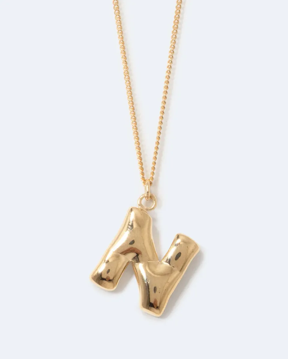 Completedworks Classicworks N collier lettre doré