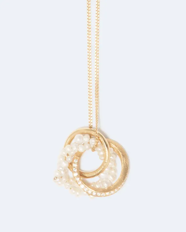 Completedworks Echoes collier pendentif perle topaze