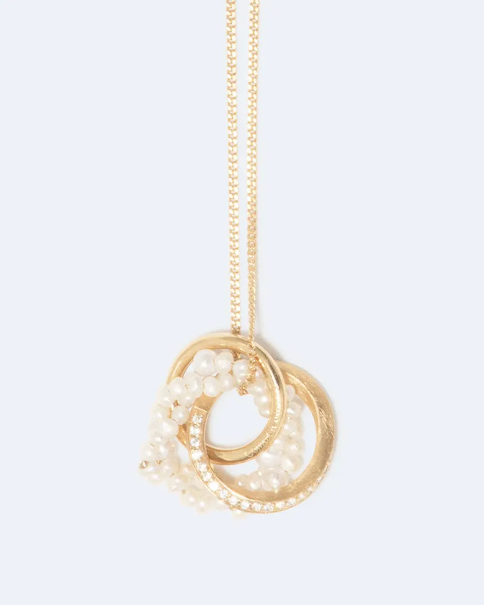 Completedworks Echoes collier pendentif perle topaze