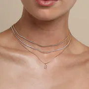 Astrid & Miyu Initial Pavé B collier pendentif doré