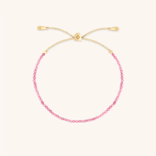 Astrid & Miyu Tourmaline October bracelet or massif