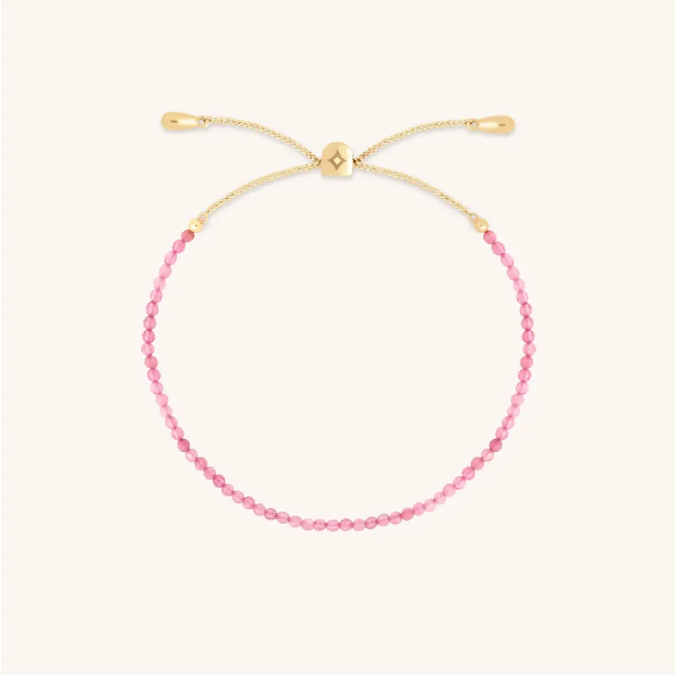 Astrid & Miyu Tourmaline October bracelet or massif