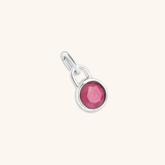Astrid & Miyu Tourmaline October Clip Charm breloque argent