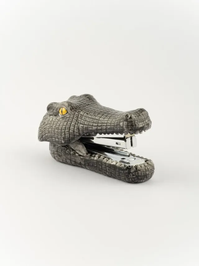 Nach Bijoux Crocodile agrafeuse porcelaine n°10