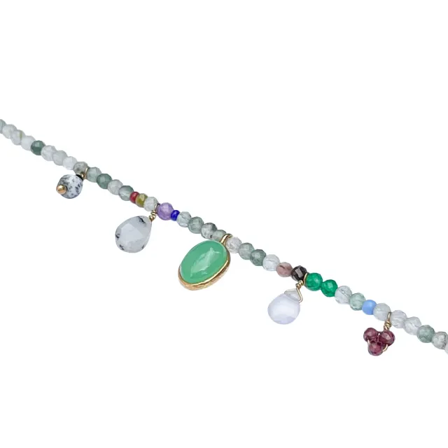 Le Fourbi de Capucine FDC192 bracelet pierres grenat 16,5 cm