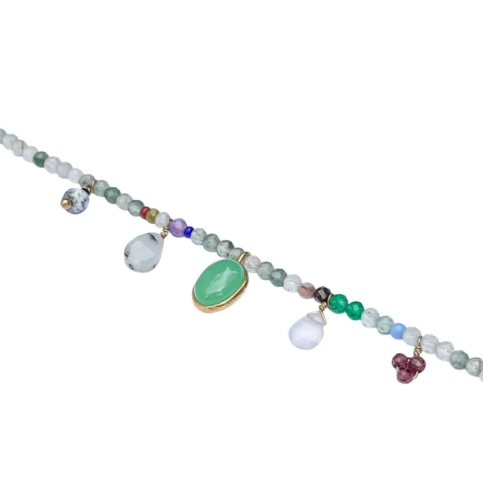 Le Fourbi de Capucine FDC192 bracelet pierres grenat 16,5 cm