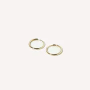 Astrid & Miyu Simple 12mm Hoops créoles or finition lisse