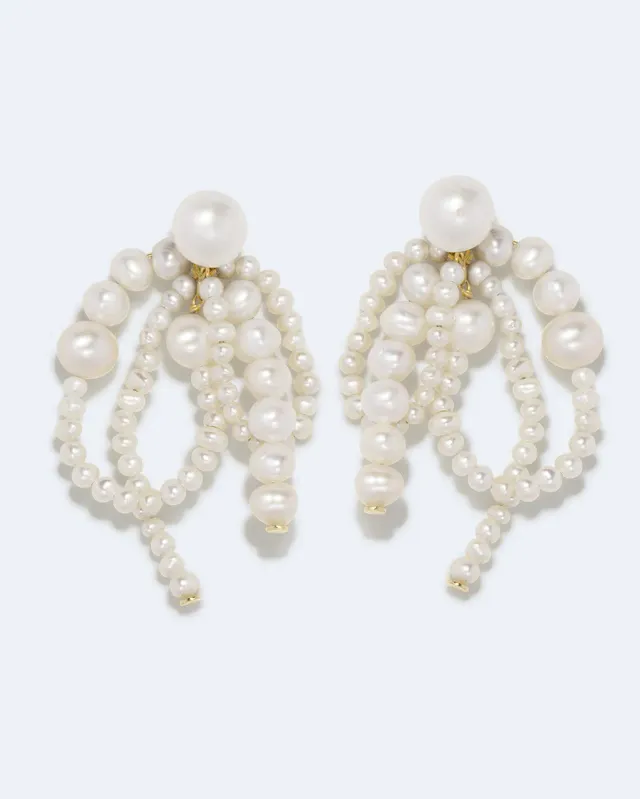 Completedworks Where The Wild Things Winter boucles doreilles perles