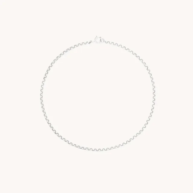 Astrid & Miyu Chelsea Chain bracelet or blanc maille