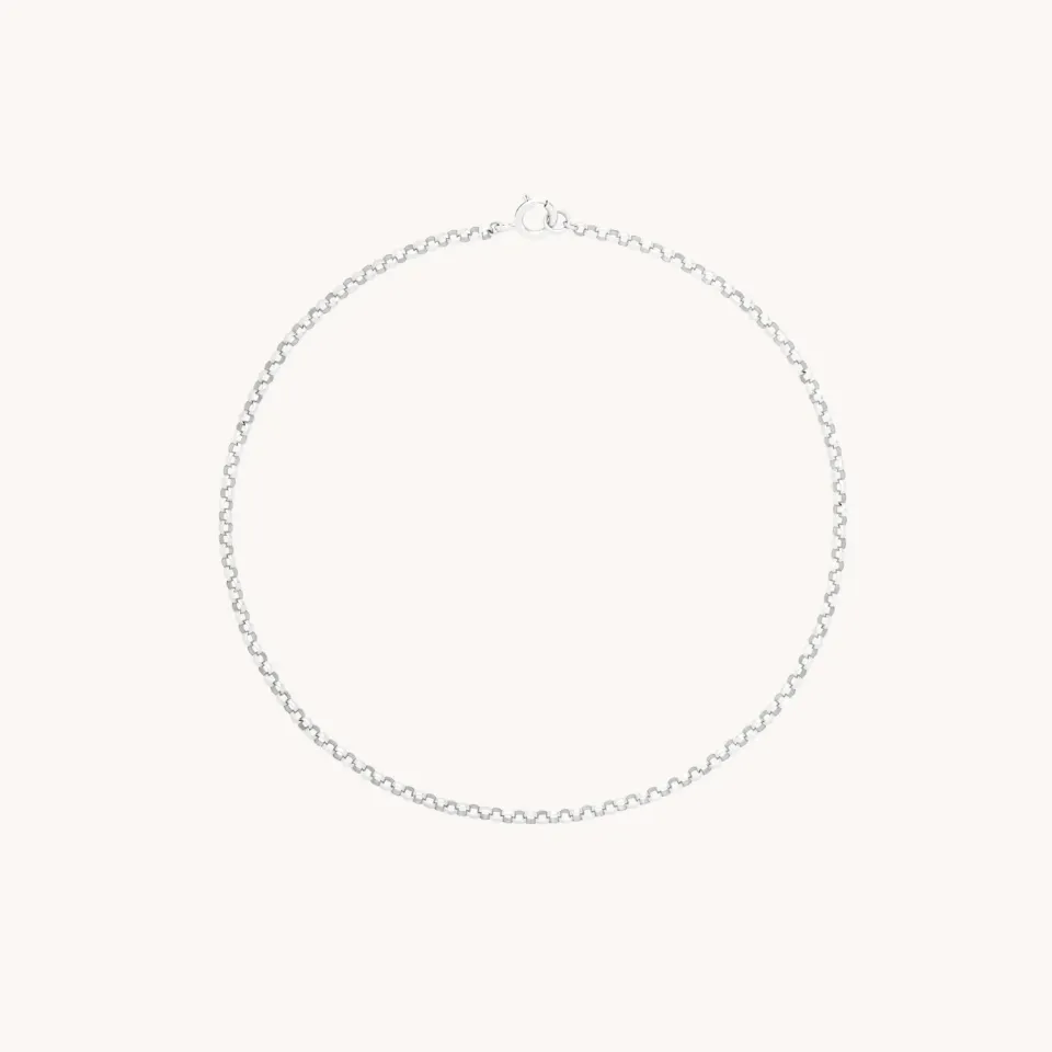 Astrid & Miyu Chelsea Chain bracelet or blanc maille