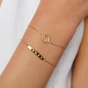 Astrid & Miyu Aquarius Zodiac bracelet doré Verseau