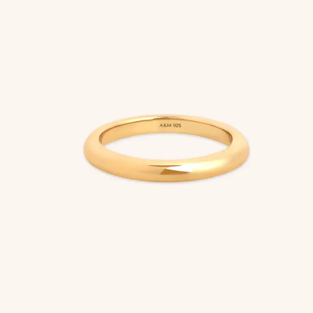Astrid & Miyu Essential bague empilable dorée