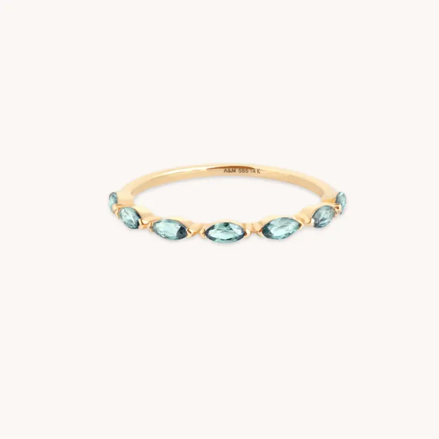 Astrid & Miyu Alexandrite Marquise bague or pierre changeante